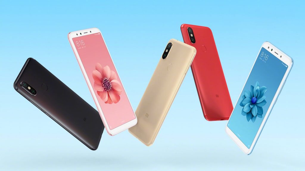 Расцветки смартфона Xiaomi Mi A2